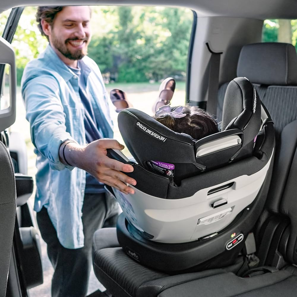 Evenflo Gold Revolve360 Extend All-in-One Rotational Car Seat with SensorSafe (Onyx Black) | Amazon (US)