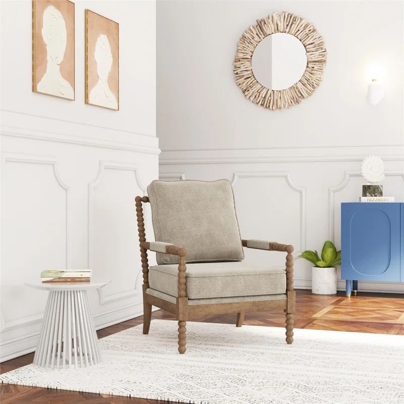 Sareena Upholstered Spindle Accent Chair | Wayfair North America