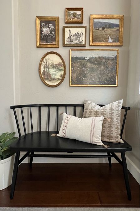 My entryway bench is back in stock! It’s less than $200 and the perfect size for an entryway, mudroom or small dining space. gallery wall, bench, throw pillow, artwork, framed art, wall decor, landscape art, vintage, Studio McGee, Hearth & Hand, Magnolia, modern organic, modern farmhouse, cottage, #LTKFind


#LTKHome #LTKSeasonal #LTKStyleTip