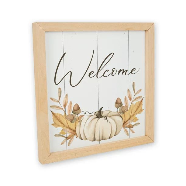Welcome Fall Decoration Wood Sign, Fall Décor, Decorative Signs, Seasonal Décor Made in USA 10x... | Walmart (US)