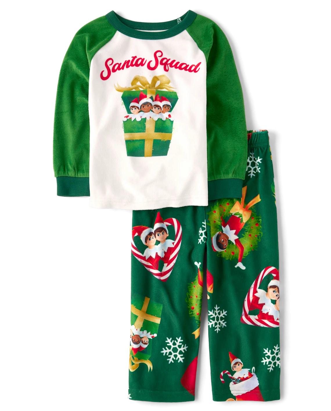 Baby And Toddler Matching Family The Elf On The Shelf™ Santa Squad Pajamas - multi | The Children's Place