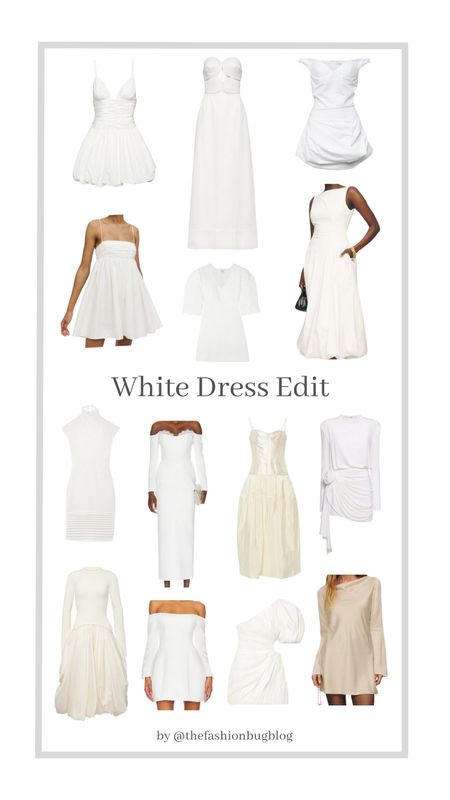 The White Dress Edit, Spring Summer Style, Wedding Registry Wedding, Bride to Be Outfit, White Dres, Summer Dress

#LTKSeasonal #LTKstyletip #LTKeurope