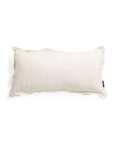 14x28 Indoor Outdoor Pillow With Scalloped Edges | Polyester | Marshalls