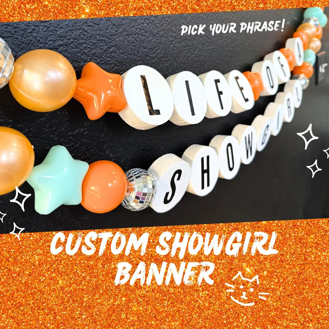 CUSTOM Life of a Showgirl Banner • Taylor Swift Inspired Party Garland • Bachelorette & Brida... | Etsy (US)