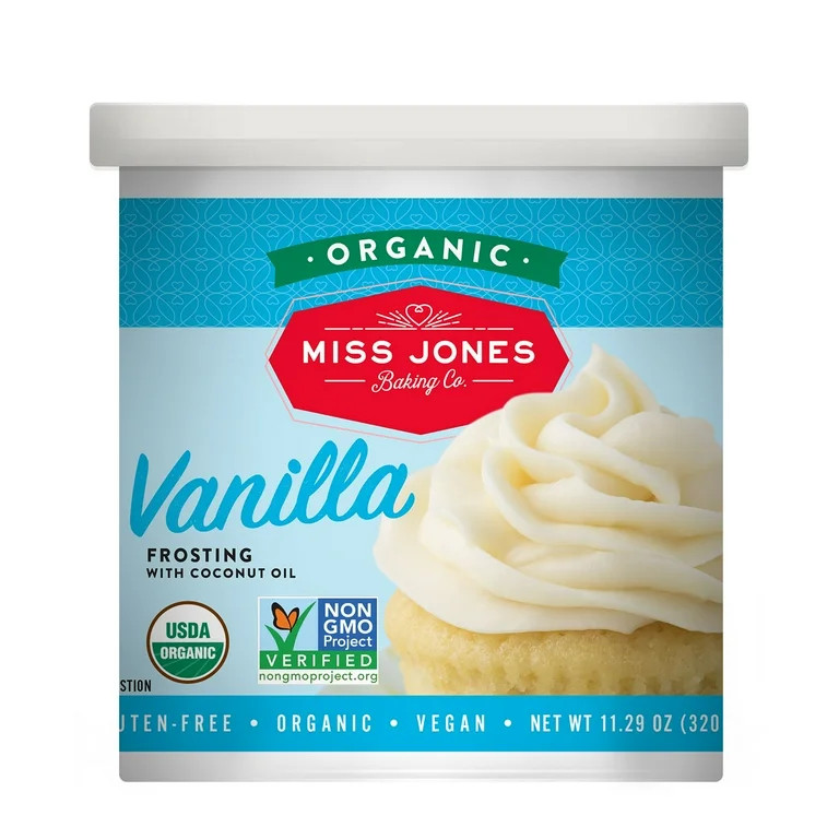 Miss Jones Organic Vanilla Frosting, 11.29 oz | Walmart (US)