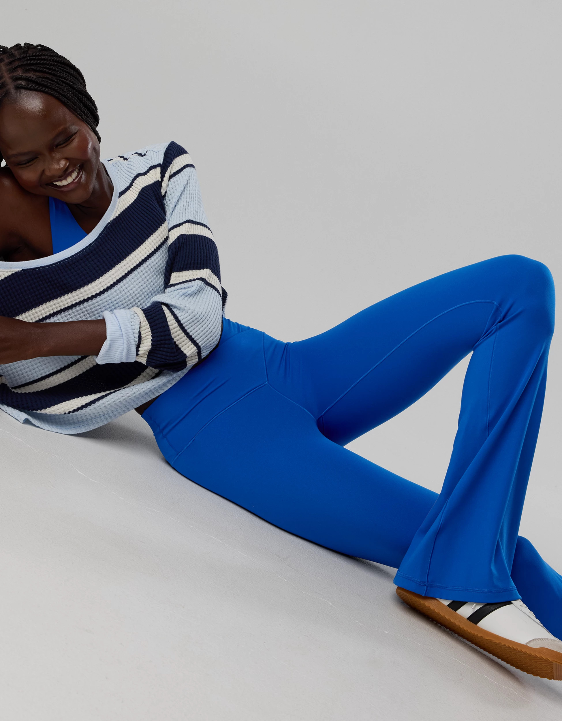 OFFLINE By Aerie Real Me High Waisted Crossover Flare Legging | American Eagle Outfitters (US & CA)