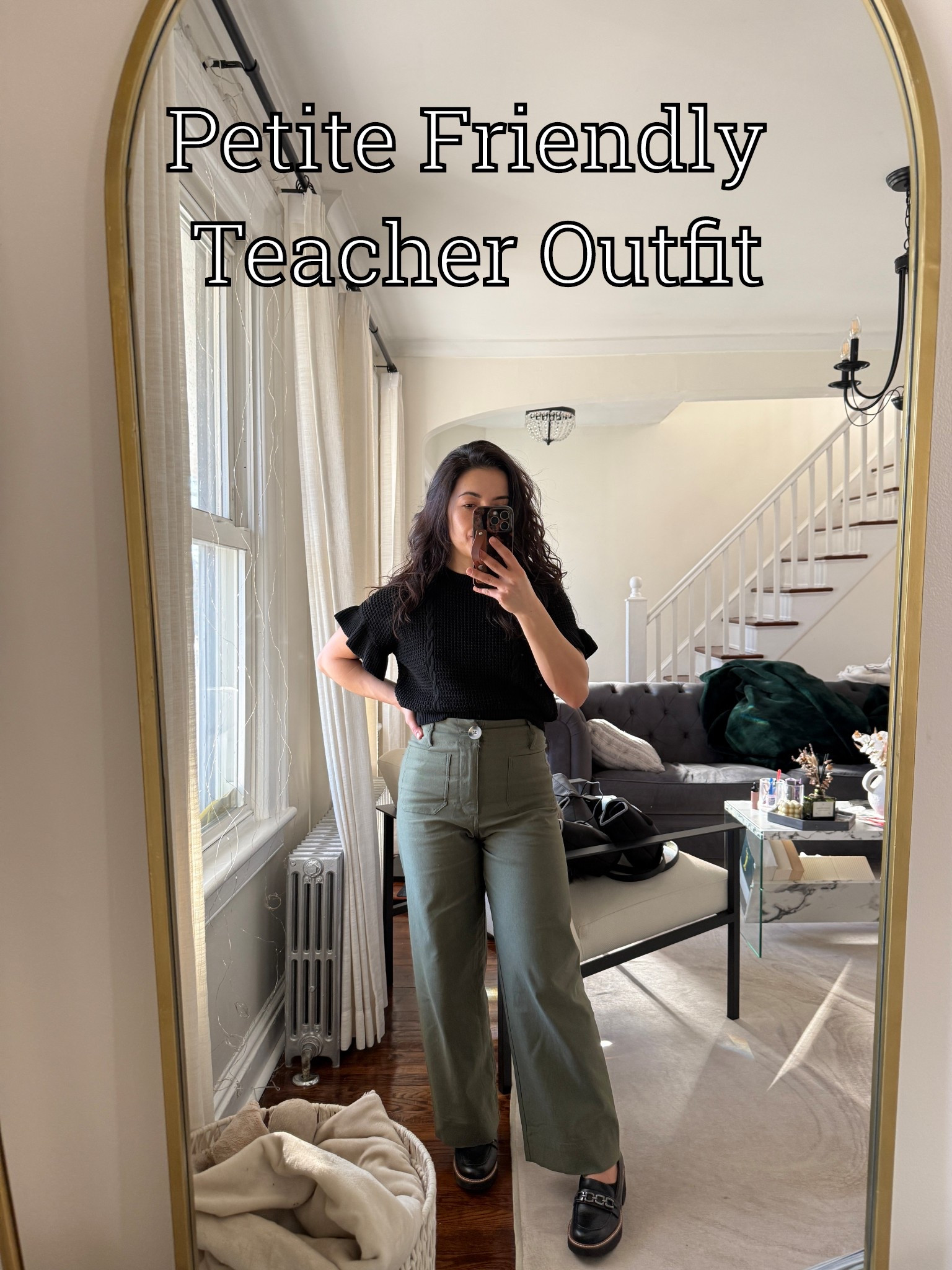Petit friendly teacher outfit for winter to spring. Cropped stretchy pants from Amazon in size small. Available in multiple colors. Knit top also from Amazon. Loafers by naturalizer 

#LTKWorkwear #LTKSeasonal #LTKPetite