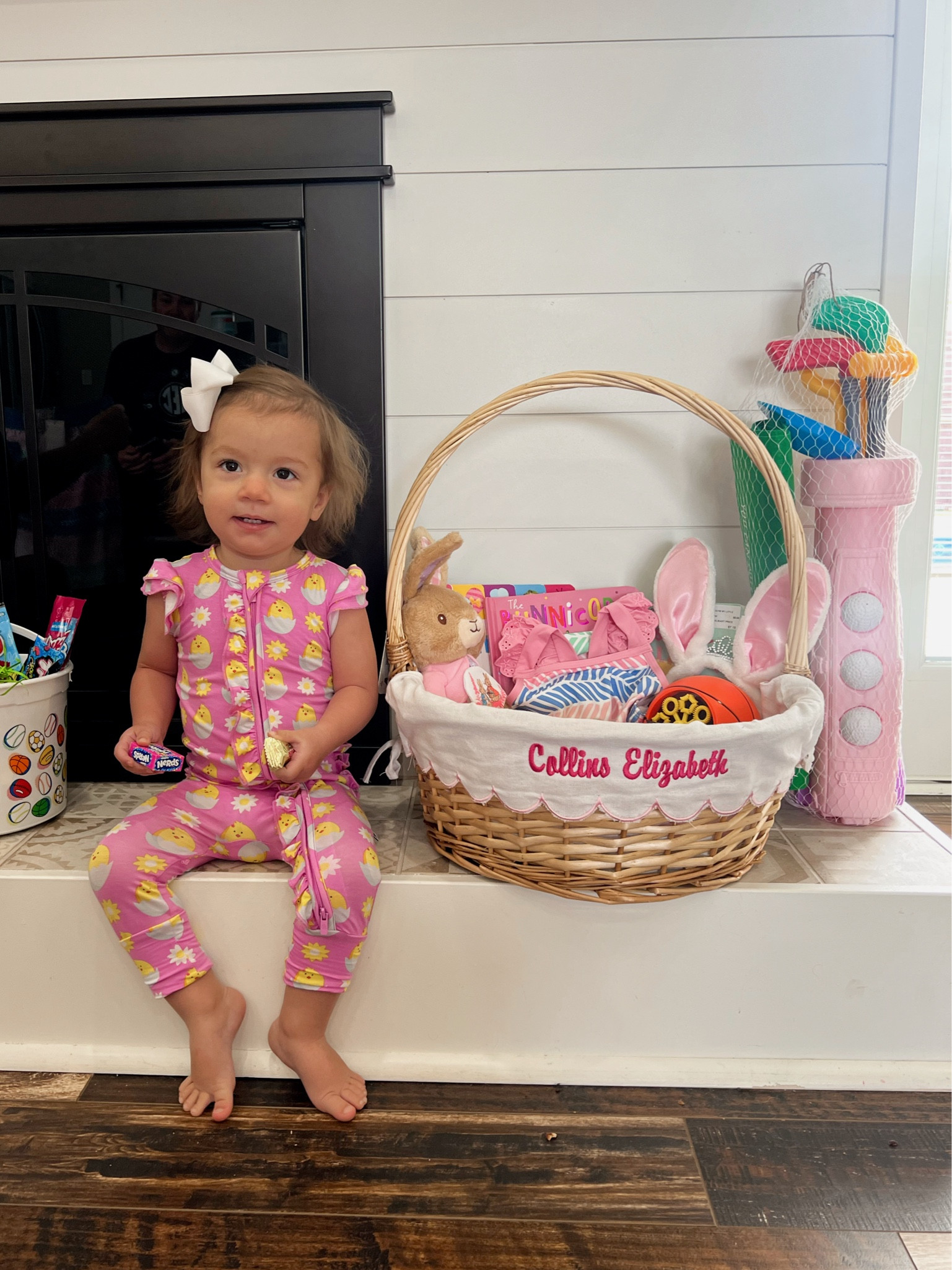 Easter morning 🩷🐰🌸🐣💛 

#LTKfindsunder50 #LTKkids #LTKbaby