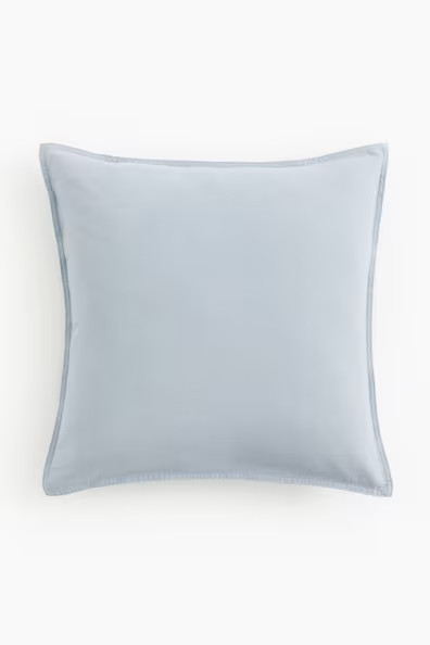 H & M - Linen-blend Cushion Cover - Dusty Blue | H&M (US + CA)
