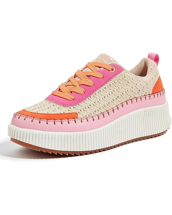 LUCKY STEP Women's Platform Sneakers Rhinestone Fashion Chunky Casual Sparkly Retro Braided Walki... | Amazon (US)