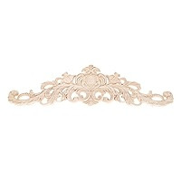 MUXSAM 1 Pc Wood Carved Applique Onlay Corner Frame Decal Vintage Unpainted for Door Cabinet Wardrob | Amazon (US)