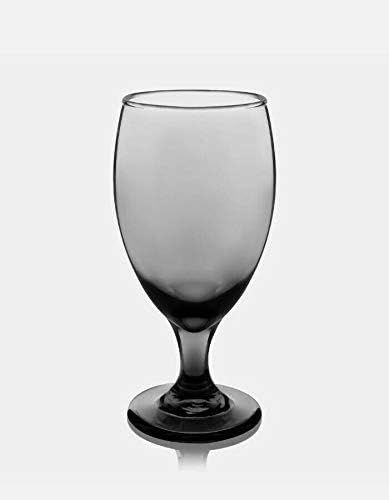 Glass Goblets in Smokey Black - Sets of 2, 4 and 6 - 16.25oz - Tea, Water.... Goblets (02) | Amazon (US)