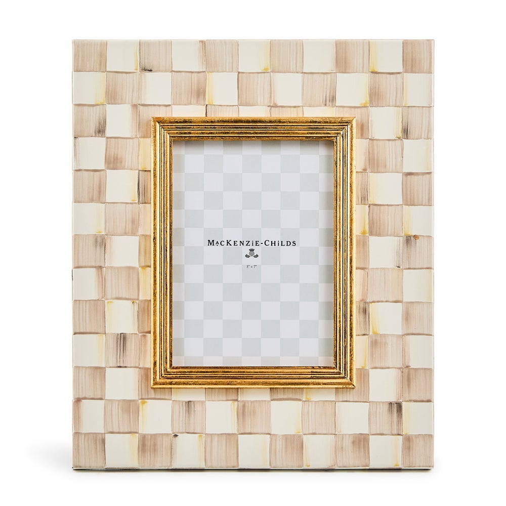 Mocha Check 5" x 7" Frame | MacKenzie-Childs