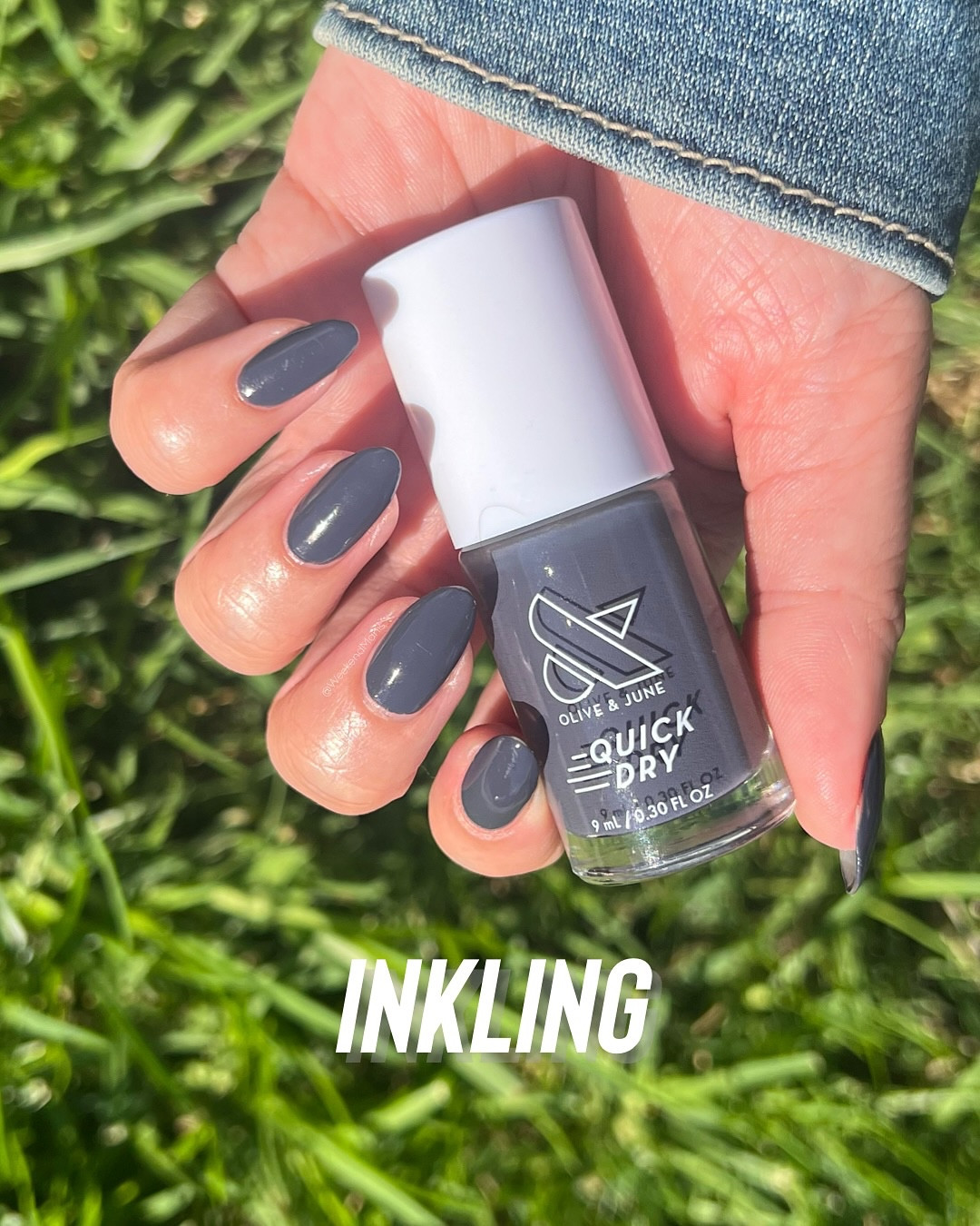 Inking from @oliveandjune’s Fall/Winter Quick Dry Launch 🩶

Did you know this was the Launch Day bestseller? Is this something you would wear? 👀

Inkling is described as a deep cool charcoal. Probably in between Is It Smokey In Here? And Last Minute Shopping in depth. It is cooler-toned so it has more blue than other greys that can lean green or even purple. Favorite Beanie is a similar blue-toned grey but lighter.🥰

💸 Want to save on your order? Use CARINA20 for 20% off first Olive and June Systems. Link in bio ♥️ I am so grateful whenever you shop through my link! 🙏 

#oliveandjune #WeekendManis #athomemani #nailpolish #nailtok #cuticlecare #longnails #nailgrowthjourney #nailgrowth #naturalnails #nailcaretips #nailcare #diynailsathome #gelnails #fallnailinspo #fallnails #winternails #quickdrynailpolish #oliveandjunemoonlit #oliveandjunelovely #oliveandjuneroar #oliveandjunedarling #oliveandjunejammy #oliveandjunesaucy #oliveandjuneplum #oliveandjunesable #oliveandjunebunny #oliveandjuneinkling #oliveandjunemossy #oliveandjuneslate

#LTKBeauty #LTKselfcare #LTKFindsUnder50