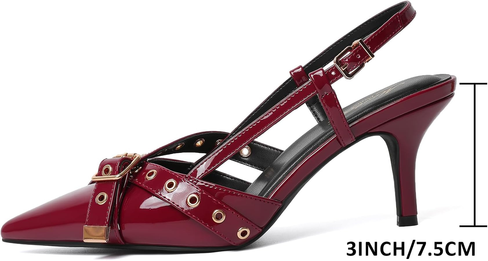 Mostrin Kitten Mules Heels for Women Pointed Closed Toe Heels Vintage Slip on Stiletto Dressy Pum... | Amazon (US)