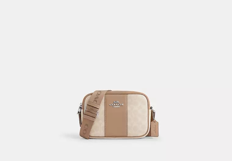 Jamie Camera Bag In Signature Canvas With Stripe | Coach Outlet US