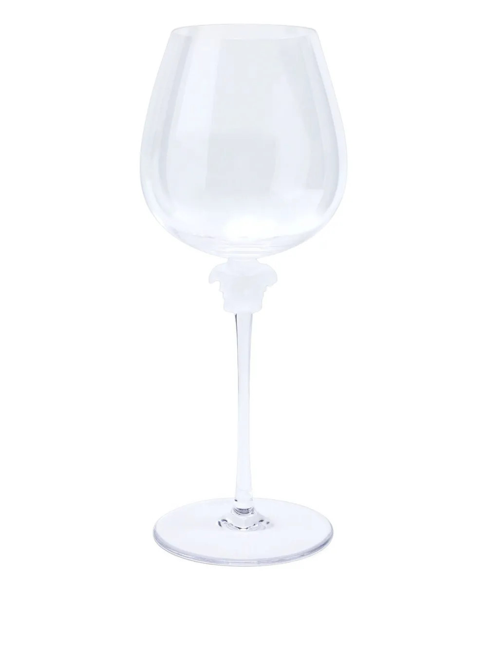 Versace medusa-stem crystal wine glass - White | Farfetch Global