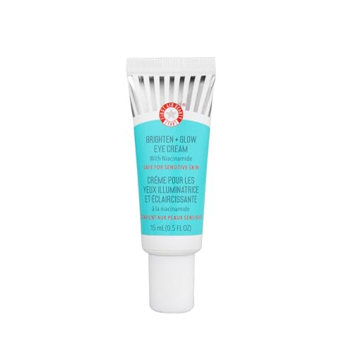 First Aid Beauty - Brighten + Glow Eye Cream with Niacinamide, Gives Skin an Instant Glow and Hydrates to Gradually Brighten & Help Reduce Appearance of Dark Circles, Safe for Sensitive Skin, 0.5 oz | Amazon (US)
