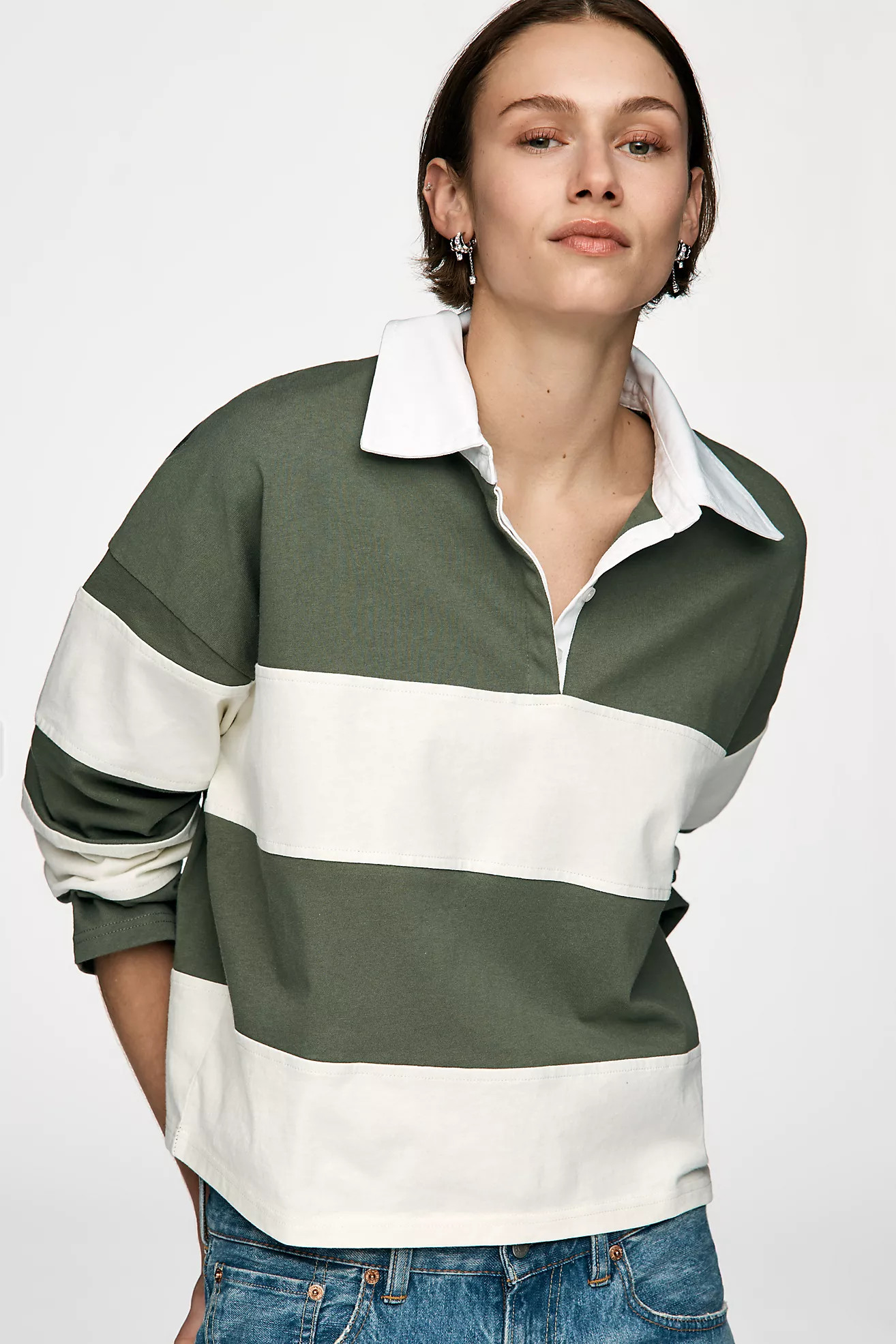 By Anthropologie Striped Rugby Top | Anthropologie (US)