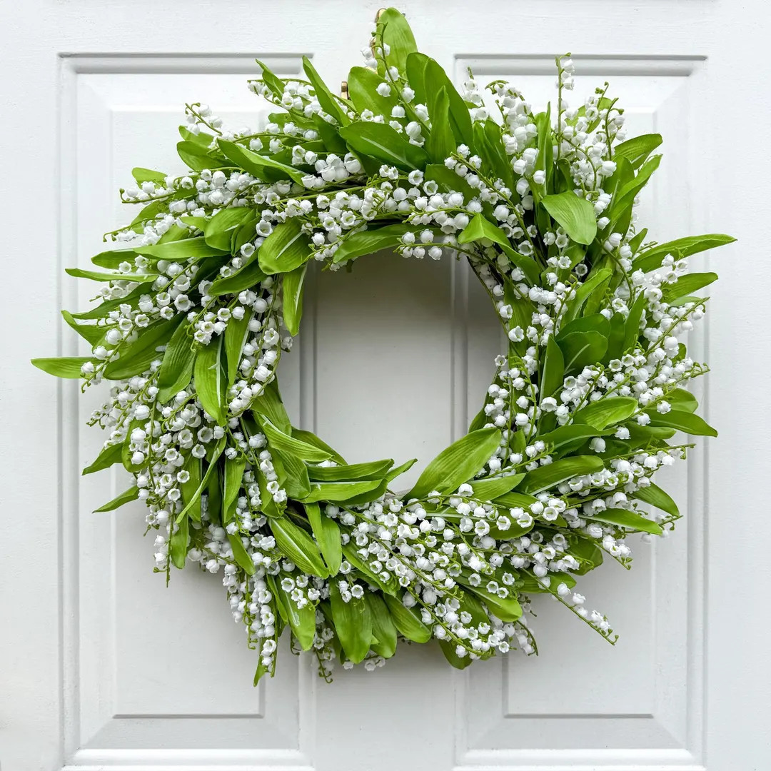 Lily of the Valley Wreath, Spring Wreath, Summer Wreath, Front Door Wreath, Everyday Wreath, All ... | Etsy (US)