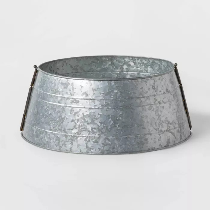 25" Galvanized Christmas Tree Collar - Wondershop™ | Target