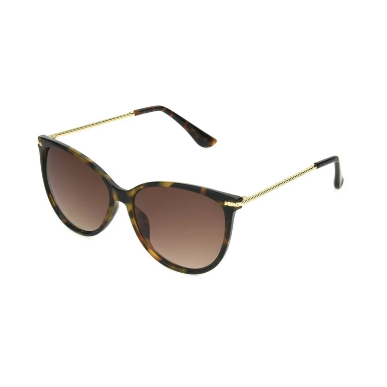 Foster Grant Women's Cat Eye Fashion Sunglasses Tortoise | Walmart (US)
