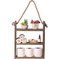 Farmhouse Bathroom Shelf Decor, Organizer, Decor, Towel Rack, Wall Shelf, Floating Over The Toilet L | Etsy (US)