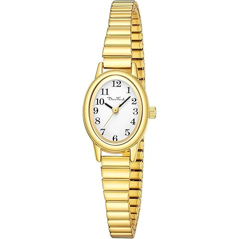 Small Gold Watches for Women, Easy to Read Ladies Analog Watch, 30M Waterproof, Luminous Dial, St... | Amazon (US)