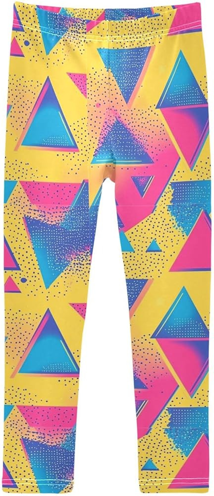 Boccsty 90s Triangles Girls Leggings Kids Yoga Pants Dance Active Tights 4T | Amazon (US)