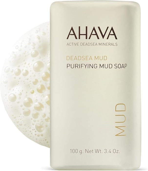 AHAVA Purifying Dead Sea Mud Soap - Face & Body Cleansing Bar to Purify the Skin, Enriched with E... | Amazon (US)
