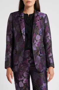 Click for more info about Floral Jacquard Blazer