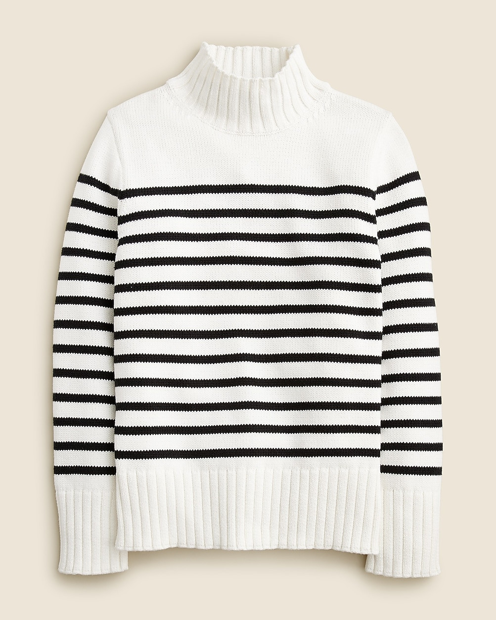 Striped cotton turtleneck sweater | J. Crew US