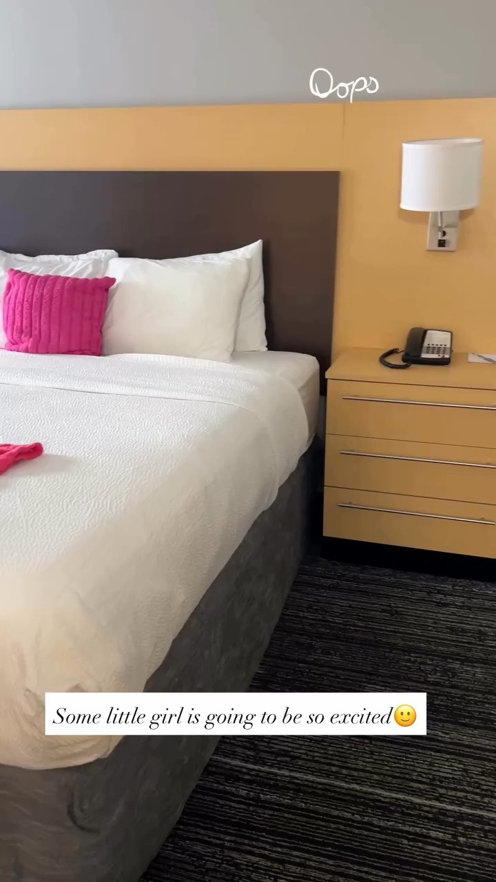 Some little girl is going to be so excited🙂
Just had to share this funny experience since Tim and I did not order the American girl doll experience. The hotel has a store right across the street and they offer the experience package.

We were quickly given another room, but had to get a video😂

#LTKdayinmylife #LTKstorytime