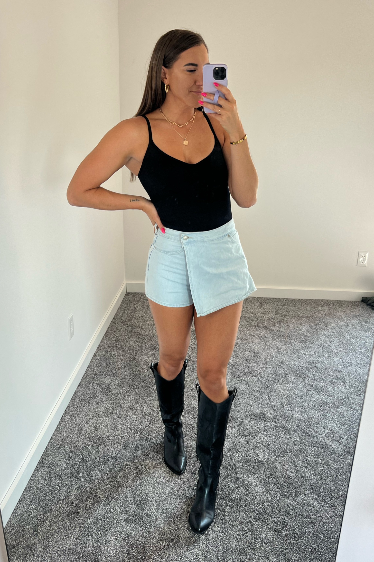 Bodysuit // small 
Skort // 26 


#LTKstyletip #LTKshoecrush #LTKunder100