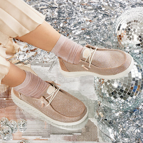 Wendy Metallic Sparkle - Rose Gold | HEYDUDE