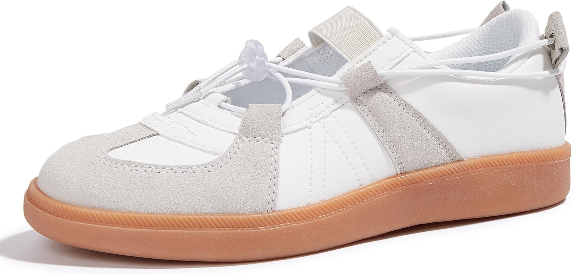 LUCKY STEP Women's Ballet Fashion Sneakers Casual Comfortable Retro Flats Lightweight Breathable ... | Amazon (US)