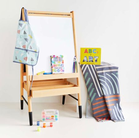 ✨ Wooden Kids Art Easel by Crate&Kids✨

Perfect for the little artist in your life, our Wooden Art Easel gives kids three ways to get creative. One side of the easel is a chalkboard, the reverse is a whiteboard, and up top, there's a slot for adding a paper roll. Plus, down below there are handy storage trays to hold all those arts and crafts supplies. Featuring sturdy natural rubberwood construction with black-tipped feet for a cool, contrasting detail, it's like having an instant kids art studio (right at home). What's more: this kids' art necessity makes for a thoughtful gift.

Home decor 
Nursery
Nursery decor 
Toddler room
Toddler bedroom 
Toddler essentials 
Toddler toys
Playroom 
Playroom decor 
Playroom ideas
Kids birthday gift guide
Kids Christmas gift guide
Christmas gift ideas
Gifts for her
Gifts for him
Gifts for kids
Gifts for grandkids 
Entertaining essentials 
Party styling 
Party planning 
Party decor
Party essentials 
Boho party 
Chic and stylish decor
Just because gift
Amazon deals
Amazon finds
Amazon home
Amazon favorites 
Amazon toys
Toys for kids
Wooden toys
Educational toys
Arts & craft supplies
School essentials 
Indoor toy
My first birthday gifts
My second birthday gifts
Baby girl
Baby boy
Pottery Barn Kids favorites
Crate&Kids favorites
Crate & Kids
Crate & Barrel
Baby shower gift ideas
Back in stock item
Favorite toys for toddlers
Pink toys

#LTKGifts 
#liketkit #LTKHalloween
#LTKHoliday #LTKGiftGuide #LTKhome #LTKunder50 #LTKfamily #LTKunder100 #LTKbaby #LTKSeasonal #LTKfind #LTKbump #LTKsalealert

#LTKstyletip #LTKfamily #LTKkids