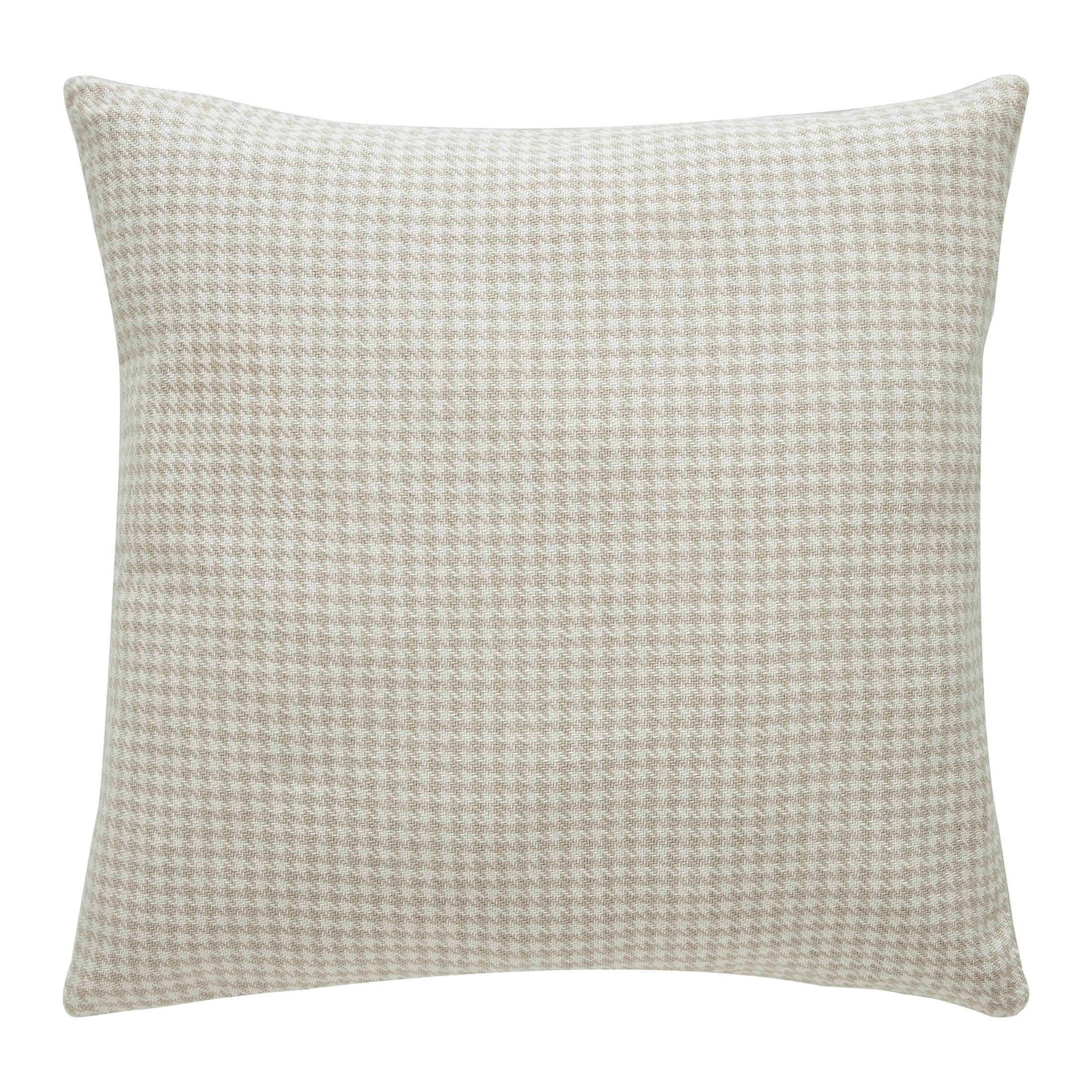 Mainstays 18" x 18" Beige Houndstooth Woven Decorative Pillow - Walmart.com | Walmart (US)