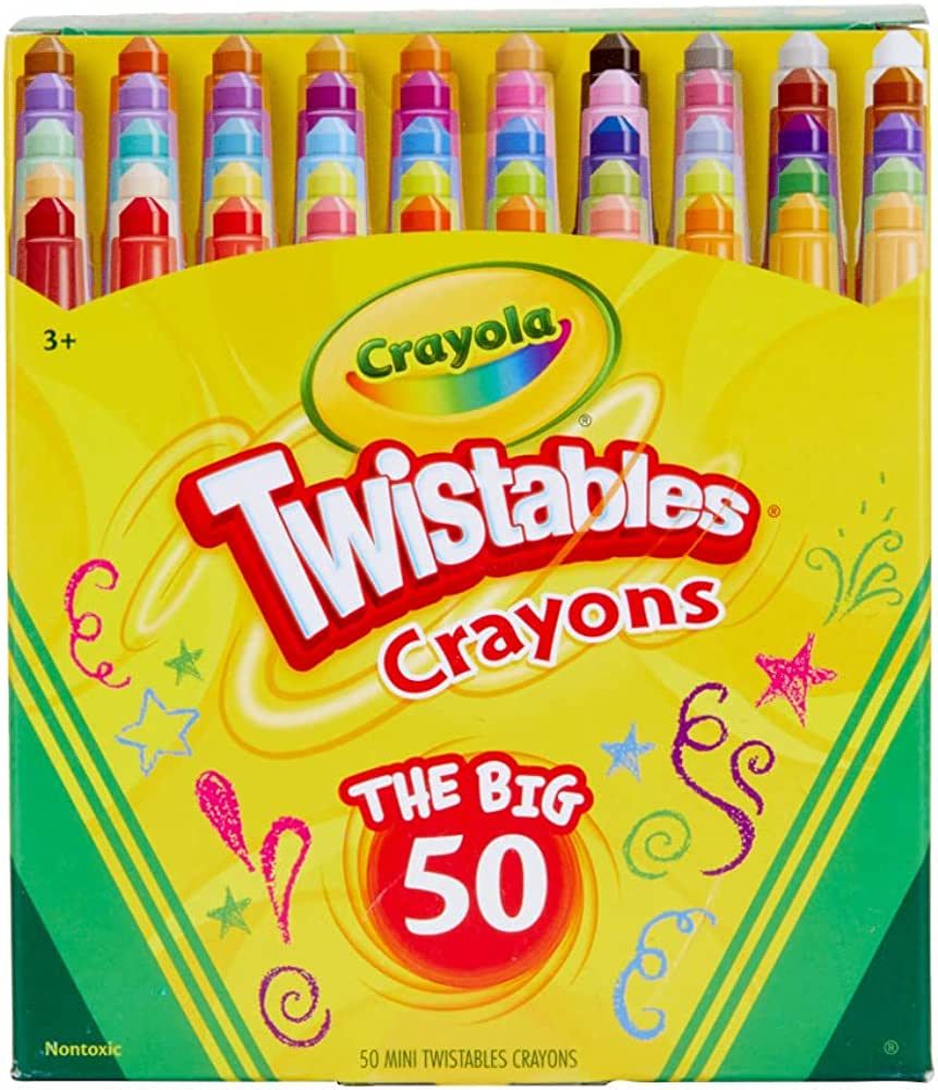 Crayola Mini Twistables Crayons (50 Ct), Kids Back To School Supplies, For Preschool & Kindergart... | Amazon (US)
