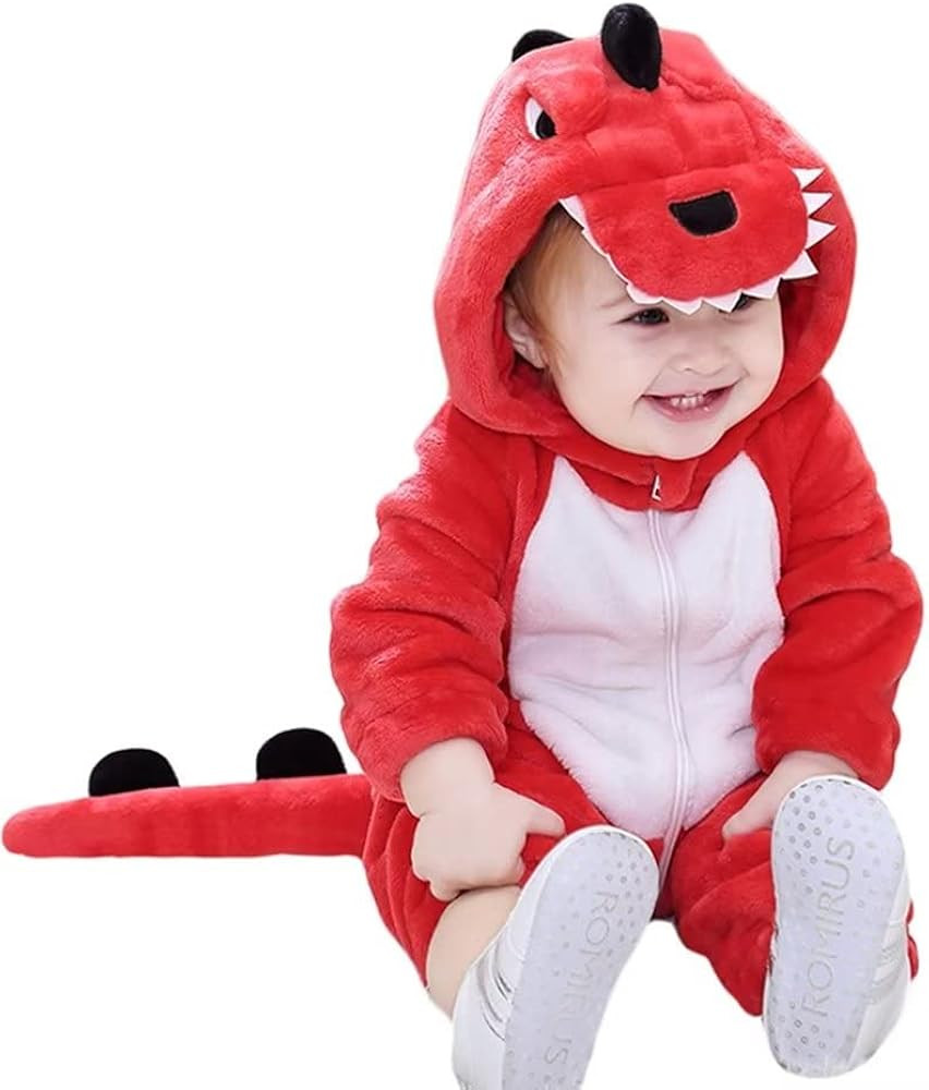 OLLULL Baby Animal Costumes Unisex Toddler Outfit Halloween Dress Up Romper | Amazon (US)