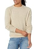 Amazon Brand - Goodthreads Men's Lambswool Stripe Crewneck Sweater, Heather Oatmeal, Large Tall | Amazon (US)