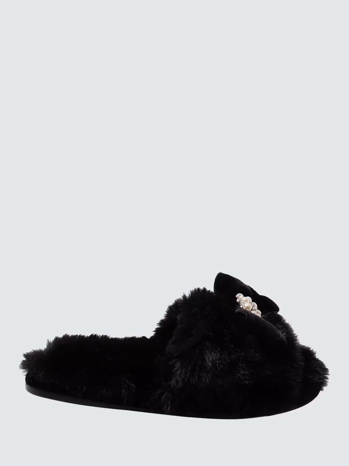 Pretty You London Anya Faux Fur Slippers | John Lewis (UK)