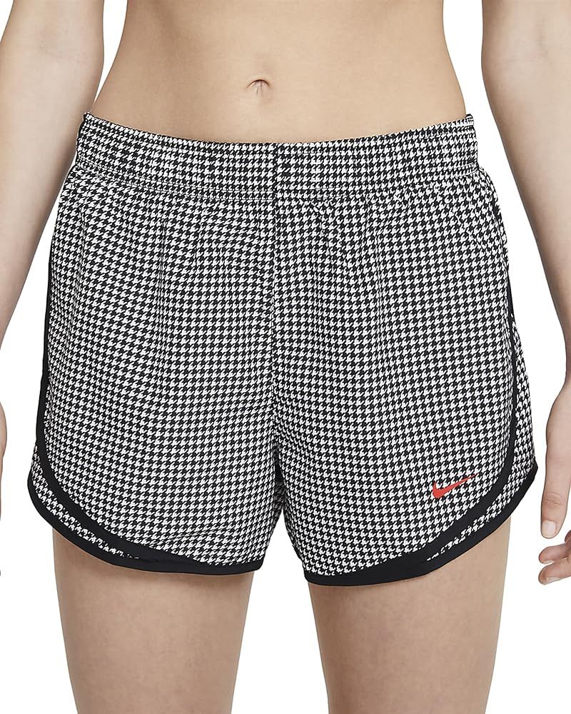 Nike Women's Black/White Dri-Fit Tempo Icon Clash Shorts | Amazon (US)