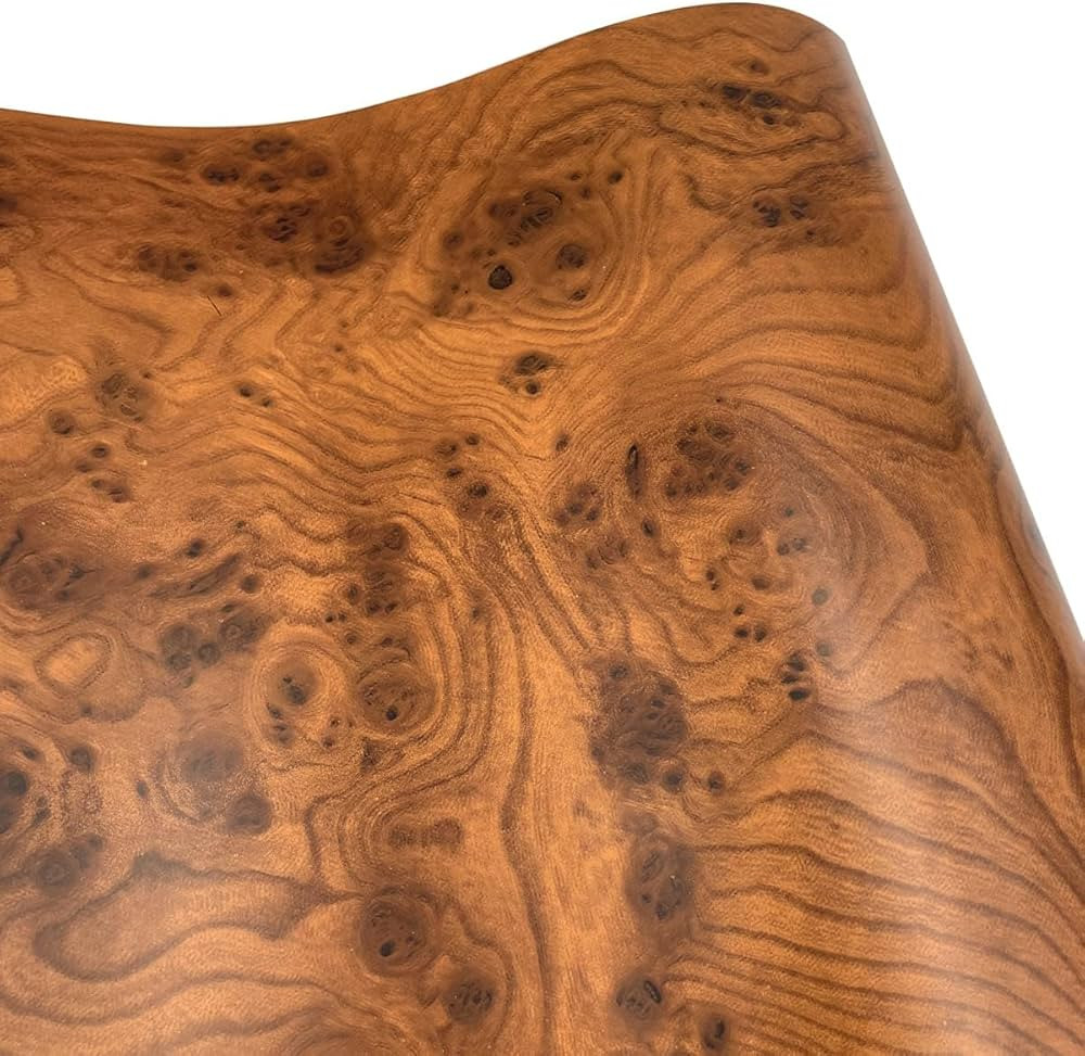 19.7ft Roll Coffee Wood Texured Shelf Liner Peel and Stick Bookcase Shelving Paper Revamp Wall Su... | Amazon (US)