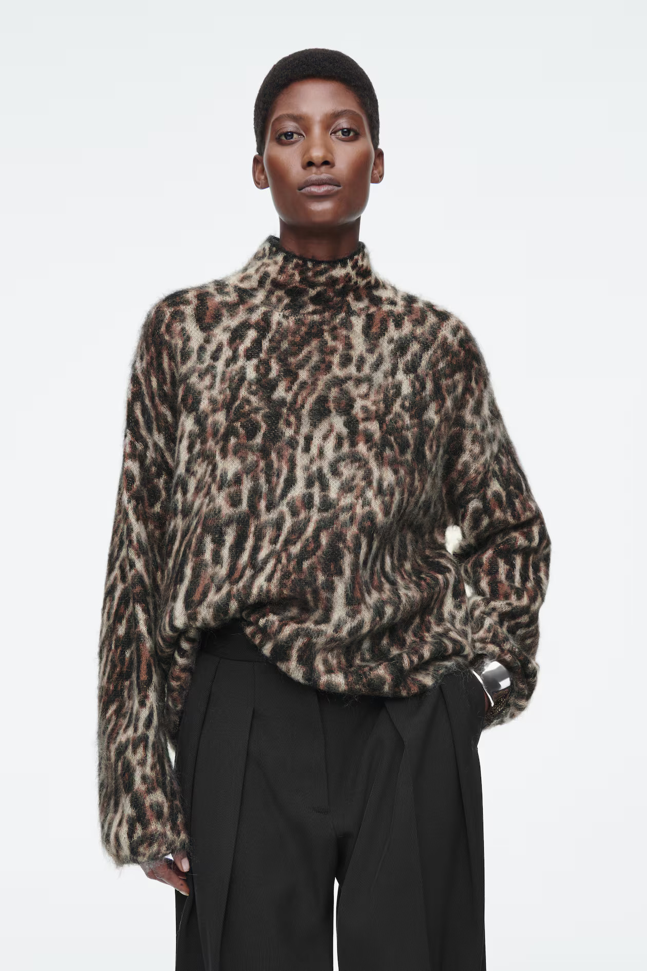 LEOPARD-JACQUARD MOHAIR-BLEND JUMPER | H&M (UK, MY, IN, SG, PH, TW, HK)
