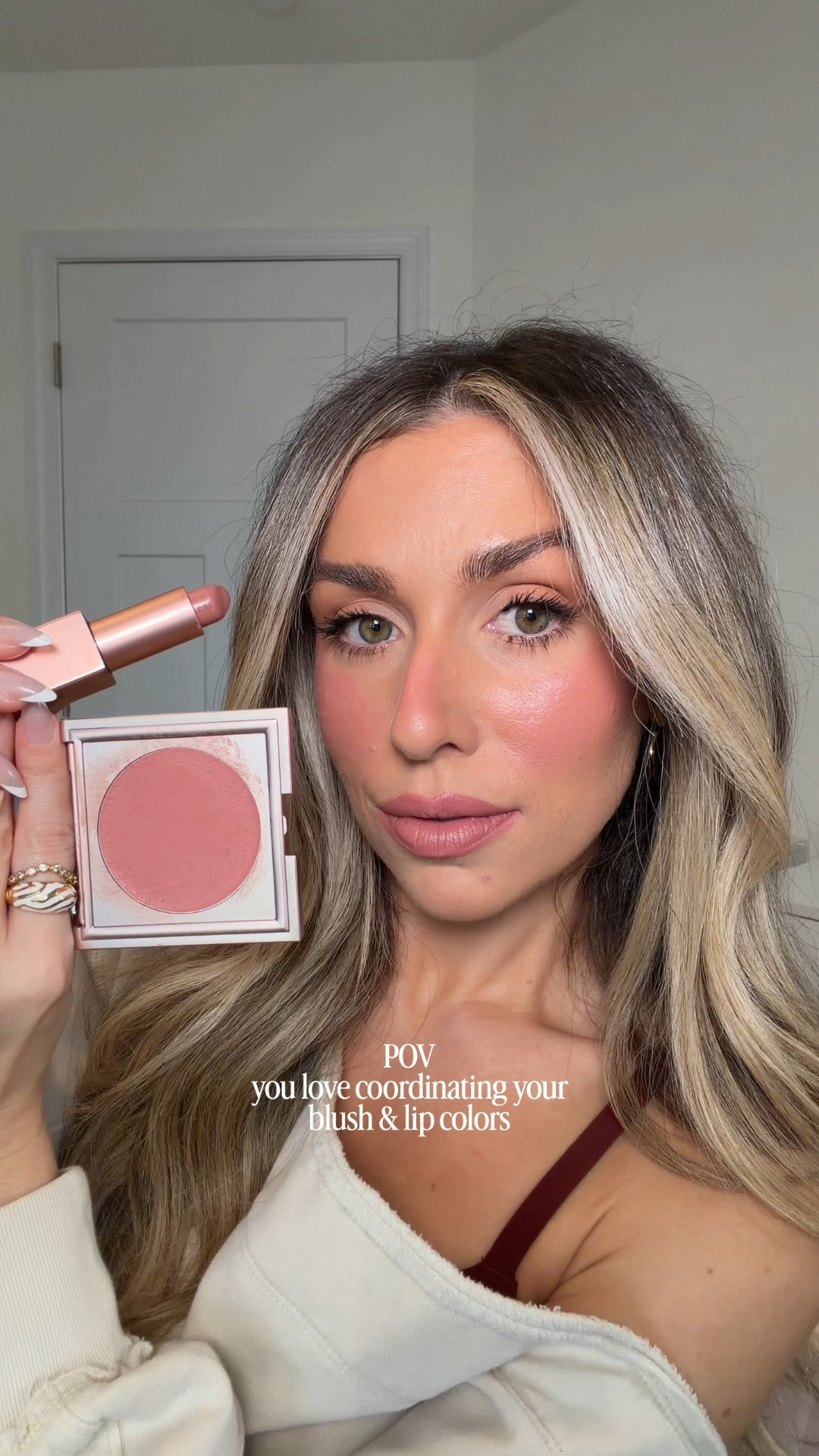 POV you love coordinating your blush & lip combos 
+ lawless blush in Angel
+ lawless lipstick in Fawn
+ lawless lip liner in pink sands 



#LTKFindsUnder100 #LTKgrwm #LTKBeauty