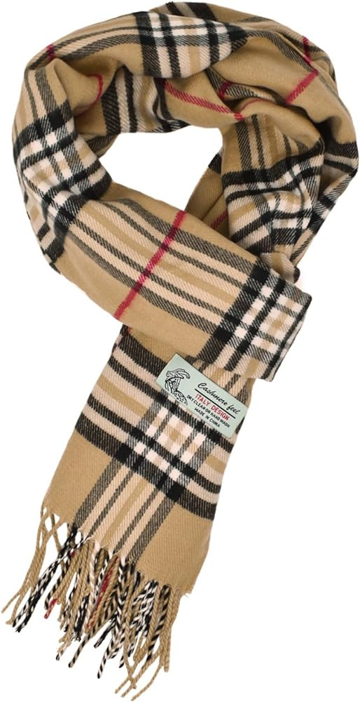 Glory Max Unisex Classic Tartan Plaid Winter Scarf Soft Cashmere Feel 72"x12" | Amazon (US)
