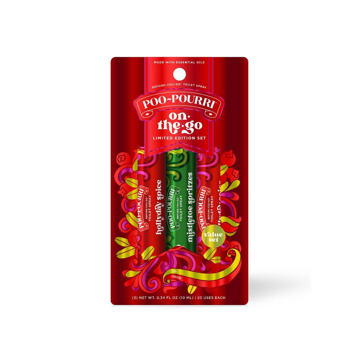 Holiday 3pk 10ml On-The-Go - Poo-Pourri | Target