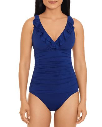 Ralph Lauren Beach Club Ruffled One Piece Swimsuit Back to Results -  Women - Bloomingdale's | Bloomingdale's (US)