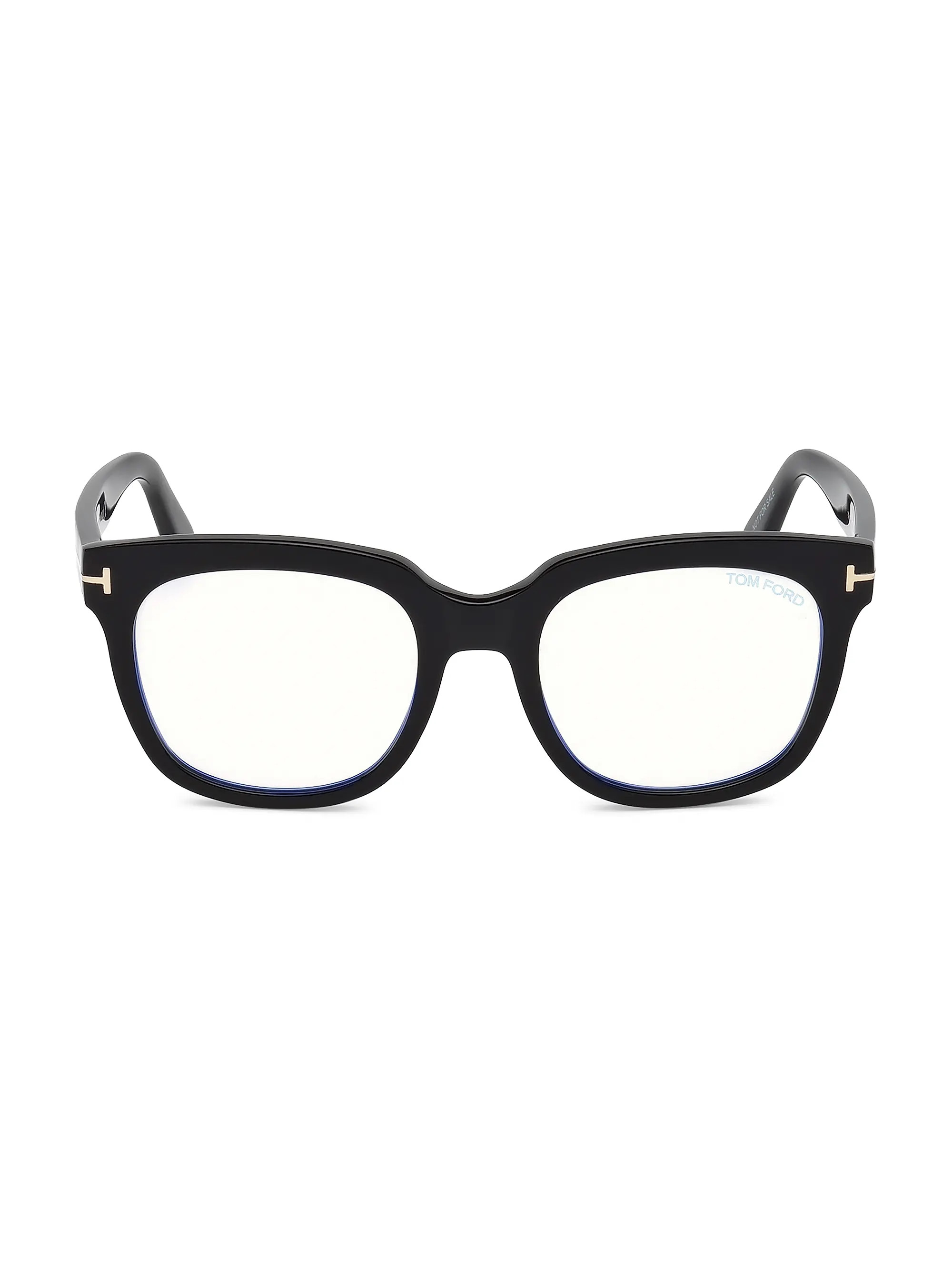 52MM Geometric Blue Filter Eyeglasses | Saks Fifth Avenue